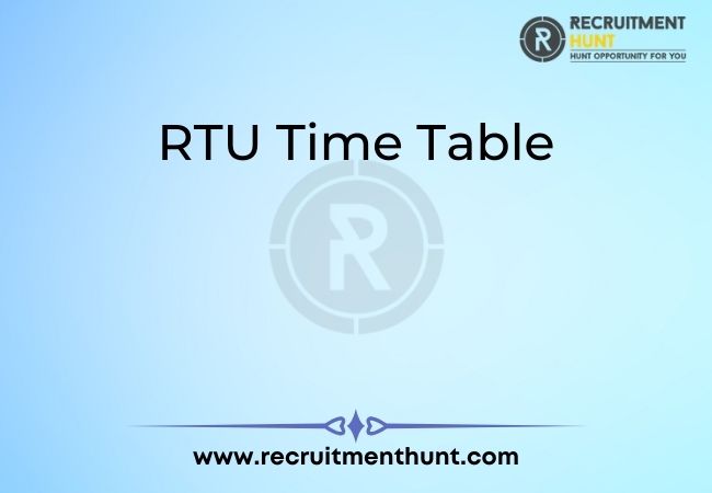 RTU Time Table